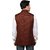Trustedsnap Nehru Jacket For Men ( Brown )