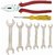 MECH TOOLS 9 PCS TOOL KIT MT18503 Combo of Combination Plier,Tester and Spanner Set