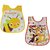 Wonderkids PVC Plastic Baby Bib bee - Red  Yellow (Pack Of 2) For 3 To 24 Months