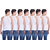 Dollar Bigboss White Plain Pack of 7 Vest for Men