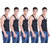 Dollar Bigboss Black Plain Pack of 5 Vest for Men