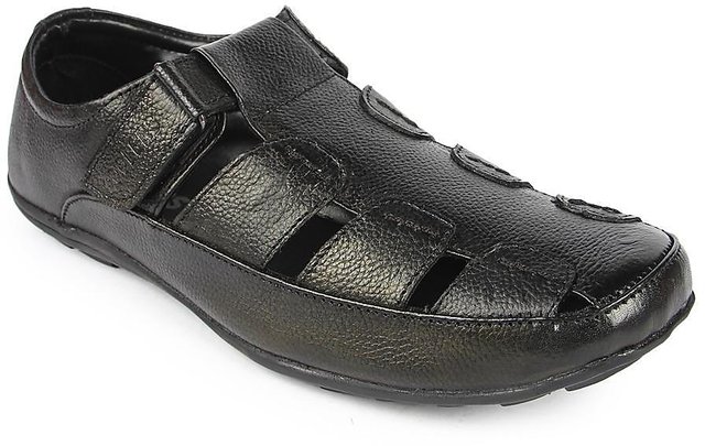 Liberty mens SEMSON-N BLACK Flat Sandal - 6 UK (80400161) : Amazon.in:  Fashion