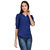 Tunic Nation Women's Solid Blue Color Top