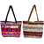 IndiWeaves Womens Handmade Ethnic Self Design Jacquard Hand Bag (Pack of 2)