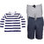 Indistar Mens 1 Cotton Full Sleeves T-Shirt and 2 Shorts/Barmuda Combo Offer (Pack of 3)_Purple::Grey::Blue_Size-M, Shorts- Free Size