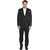 Hangup Mens Solid Formal Black Suits