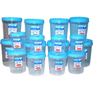 CHETAN 16 PC SET TWIST LOCK KITCHEN CONTAINER @ RPS.1550.00 FREE DELIVERY