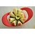 Multicolor Plastic Apple Cutter With Heavy Stainless Steel Blade