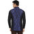 QDesigns Blue Plain Slim Nehru Jacket for Men