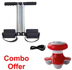 Deemark combo of Tummy trimmer with mini massager