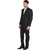 Hangup Mens Solid Formal Black Suits
