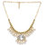 Minha White And Golden Pearl Necklace For Women
