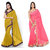 Aaina Pack of 2 Embroidered Faux Georgette Saree with Blouse (FL-Dani lase combo pack of 2-20)