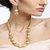 Zaveri Pearls Rajwada style gold plated long beaded necklace set-ZPFK5414