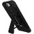 Amzer Dual Layer Hybrid KickStand Case - Black/ Black for HTC One A9