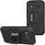 Amzer Hybrid Warrior Case - Black/ Black for Alcatel OneTouch Pixi 4 4 Inch