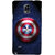 ColourCrust Captain America Printed Designer Back Cover For Samsung Galaxy Note 4 Mobile Phone - Matte Finish Hard Plastic Slim Case