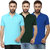 Youthen Multicolor Polo Neck  Half Sleeve T-Shirt for Men