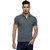 Youthen Gray Polo Neck  Half Sleeve T-Shirt for Men