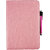 Emartbuy Universal ( 9-10 Inch ) Baby Pink Plain 360 Degree Rotating Stand Folio Wallet Case Cover + Stylus For Lixir Tab 1046 HD Tablet PC 10.1 Inch