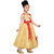 Aarika Girls Self Design Net Fabric Party Wear Ball Gown