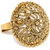 Limited Edition Real Gold Filigree Ethnic Finger Ring By Zaveri Pearls - ZPFK5393