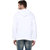 Fritzberg Men's Printed White Hooded Sweatshirt