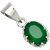 Kohinor Gems Lab Certified Green Onyx Pendant 6.25 Ratti / 5.62 Carat in 925 Silver