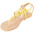 Estatos Yellow,Pink,Peach T Strap Flat Sandals