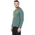 Fritzberg Men's Solid Green Hooded Sweatshirt