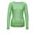 Only Wool Solid Green Full Sleeved Sweater