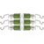 PRUSHTI FASHION SET OF 6 MADE GREEN FENCY CURTAIN BRACKET FOR DOOR&WINDOW