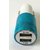 Universal Dual 2 Ports USB Car Charger and free Card Reader CODEuv-4384