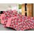 Always Plus Red Check Double Bedsheet (1 Double bedsheet With 2 Pillow Cover)