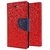 Mercury Wallet Flip case cover for Samsung Galaxy Grand Max G7200  (RED)