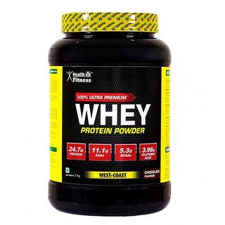 Healthvit 100 Ultra Premium Whey Protein - 2kg/4.4lbs (Chocolate Flavour)