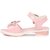 N Five Ankle Strap Pearl Design Pink Sandals For Girls