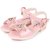 N Five Ankle Strap Pearl Design Pink Sandals For Girls