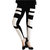 Casa Trendy Fashion Printed Ankle Length Black legging For Women