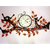 Iron Metallic Enamel Handicraft Wall Clock