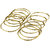 The Jewelbox Wedding Bridal 22K Antique Gold Plated American Diamond Slim Bangle Set of 12 for Women