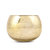 Bubblewrap Store Yellow Curved Mercury Glass Tea Light Holder