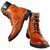 Elvace Tan cowboy Boot Men Shoes-5016