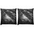 Snoogg Pack Of 2 Digitally Printed Cushion Cover Pillows 22 X 22 Inch