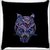 Snoogg Abstract Owl 14 X 14 Inch Throw Pillow Case Sham Pattern Zipper Pillowslip Pillowcase For Drawing Room Sofa Couch Chair Back Seat