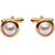 sushito Golden Attractive White Pearl Cufflink JSMFHMA0539N