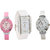 Glory Combo Of Three Watches- Pink And White Glory White Rectangular Dial Kawa Watch by 7Star