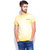Mufti Yellow Round Neck Half Sleeve Tshirt For men