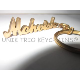 Buy Online Unik Trio S Brass Name Keychain At Lowest 