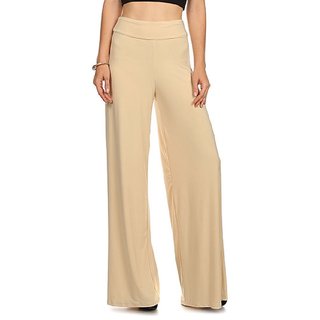Beige color palazzo pants Clearance